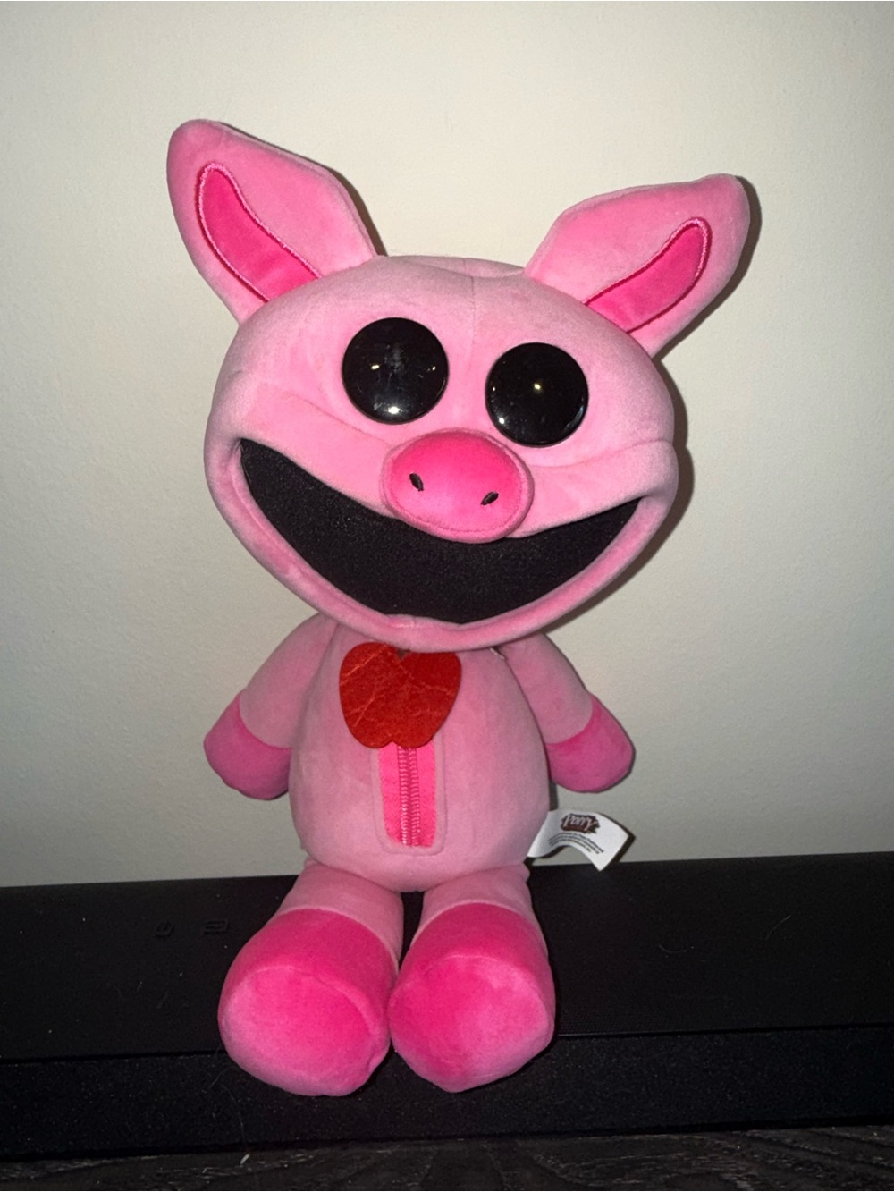 Poppy pink pig plush
